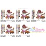 Fall Gnome-2 Embroidery Design Pattern-2