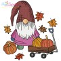 Fall Gnomes Embroidery Design Bundle-3
