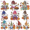 Fall Gnomes Embroidery Design Bundle- 1