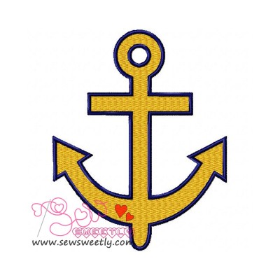 Anchor Embroidery Design Pattern-1
