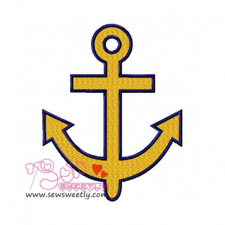 Anchor Embroidery Design- 1