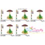Frog And Mushroom-3 Embroidery Design Pattern-2
