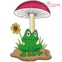 Frogs And Mushrooms Embroidery Design Bundle-6