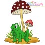 Frogs And Mushrooms Embroidery Design Bundle-3