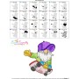 Sports Gnome Skateboard Boy Embroidery Design Pattern-3