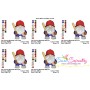 Sports Gnome Baseball Boy Embroidery Design Pattern-2