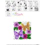 Butterfly And Flowers Quilt Block-7 Embroidery Design Pattern-3