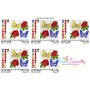 Butterfly And Flowers Quilt Block-5 Embroidery Design Pattern-2