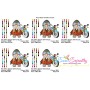 Biker Gnome Girl Sports Embroidery Design Pattern-2