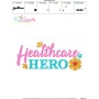 Healthcare Hero Medical Lettering Embroidery Design Pattern-3