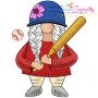 Sports Gnomes Girls Embroidery Design Bundle-3