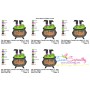 Halloween Cauldron And Witch Legs Embroidery Design Pattern-2