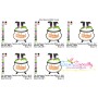 Halloween Cauldron And Witch Legs Applique Design Pattern-2