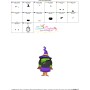 Halloween Cauldron And Witch Embroidery Design Pattern-3