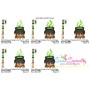 Halloween Cauldron On Fire-1 Embroidery Design Pattern-2