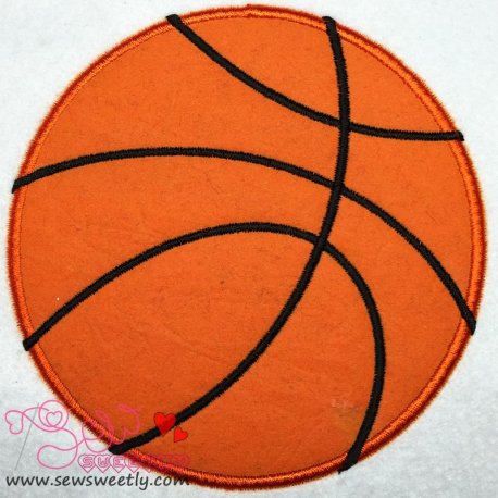 Basketball Applique Design Pattern-1