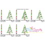 Christmas Tree With Lights Applique Design Pattern-2