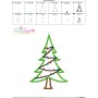 Christmas Tree With Lights Applique Design Pattern-3