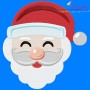 Happy Santa Face Embroidery Design Pattern-1