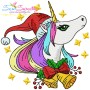 Christmas Unicorn-1 Embroidery Design Pattern-1
