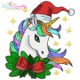 Christmas Unicorns-2 Embroidery Design Bundle-7