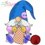 Knitting Gnome Boy-2 Winter Embroidery Design Pattern-1