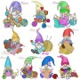 Knitting Gnomes Winter Embroidery Design Bundle-1