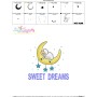 Sweet Dreams Sheep Lettering Embroidery Design Pattern-3