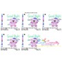 Good Night Teddy Bear Lettering Embroidery Design Pattern-2