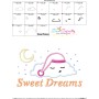 Sweet Dreams Cloud Lettering Applique Design Pattern-3