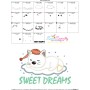 Sweet Dreams Cat Lettering Applique Design Pattern-3