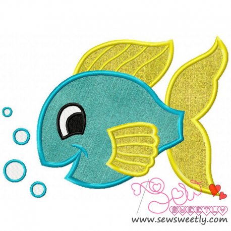 Pretty Fish Applique Design Pattern-1