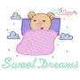 Good Night And Sweet Dreams Lettering Embroidery Design Bundle-10
