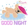 Good Night And Sweet Dreams Lettering Applique Design Bundle-2