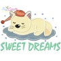 Good Night And Sweet Dreams Lettering Applique Design Bundle-4