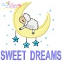 Good Night And Sweet Dreams Lettering Applique Design Bundle-3