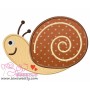 Forest Friends Snail Applique Design Pattern-1