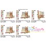 Just Married Bride and Groom Owls Valentine Embroidery Design Pattern-2