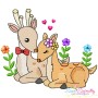 Just Married Valentine Animals Embroidery Design Bundle-6