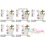 Cross With Bible And Dove Religious Embroidery Design Pattern-2