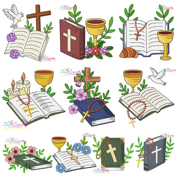 Holy Bible Religious Embroidery Design Bundle-1