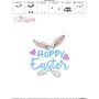 Hoppy Easter Bunny Embroidery Lettering Design-3
