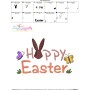 Happy Easter Bunny Embroidery Lettering Design-3