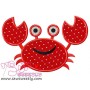 Smiling Crab Applique Design Pattern-2