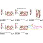 Happy Easter Tulips Embroidery Lettering Design-2