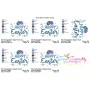Happy Easter Eggs Embroidery Lettering Design-2