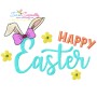 Happy Easter Lettering Embroidery Design Bundle-4