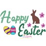 Happy Easter Lettering Embroidery Design Bundle-7