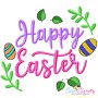 Happy Easter Lettering Embroidery Design Bundle-8