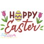 Happy Easter Lettering Embroidery Design Bundle-10